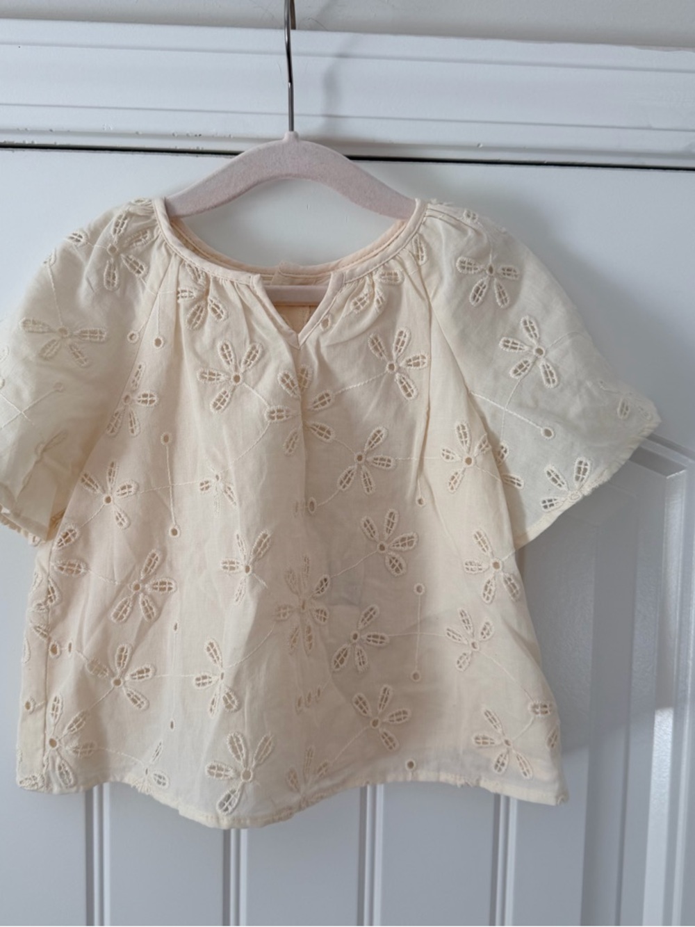 Zara Eyelet Blouse